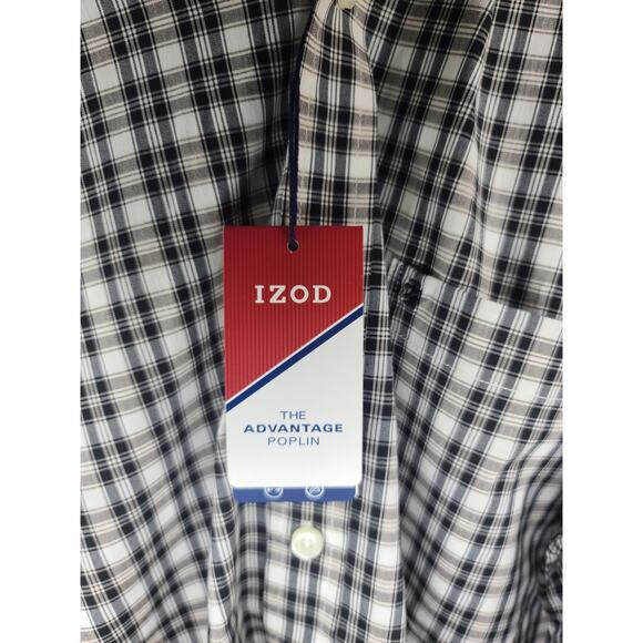 NWT Izod long sleeve plaid button down shirt - small - Picture 4 of 5